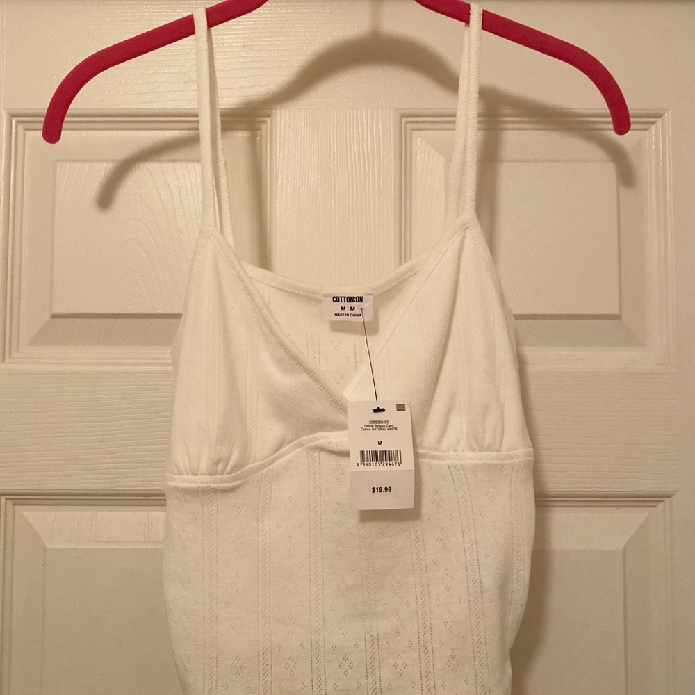 Cotton On Med White Camisole Top